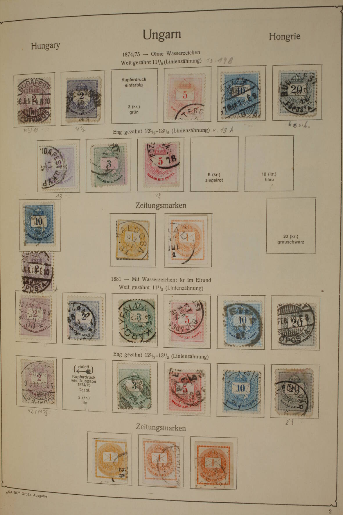 Briefmarkensammlung Ungarn - Image 4 of 17