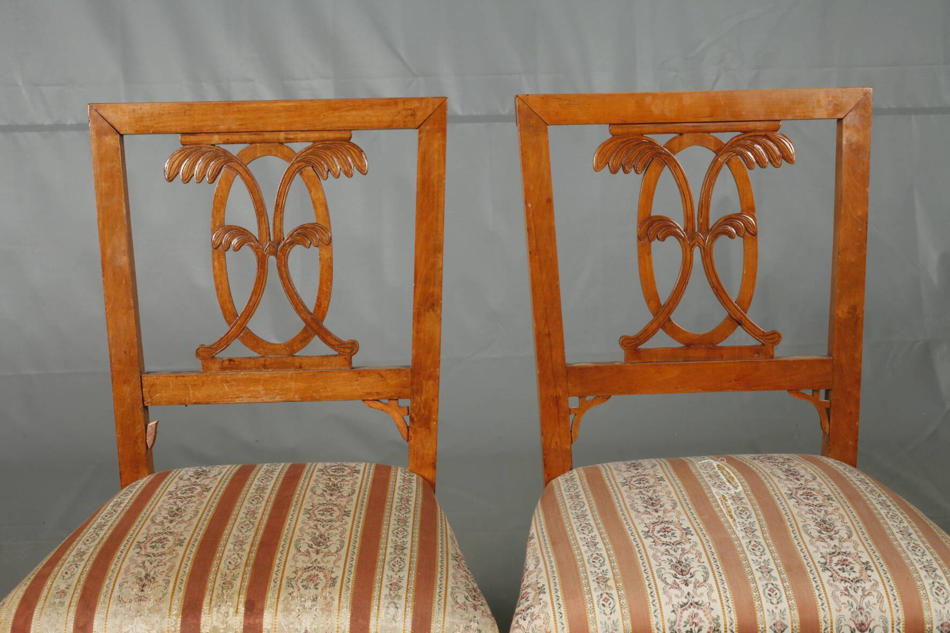Paar klassizistische Stühle - Image 2 of 6