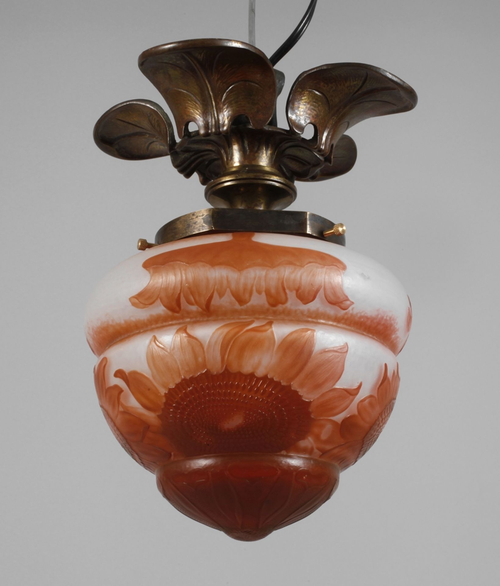 Daum Nancy seltene Lampe Art Nouveau 