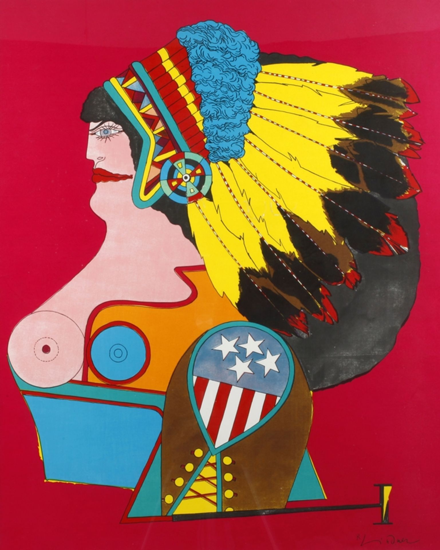 Richard Lindner, "Miss American Indian"