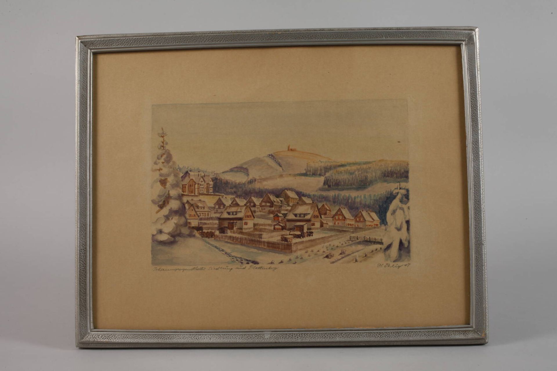 Georg Höhlig, attr., Winter in Johanngeorgenstadt - Image 2 of 3