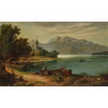 Joseph Hahn, attr., Der Chiemsee mit Kampenwand