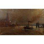 Otto Pieper, "Hafen am Vorsetzen" Hamburg