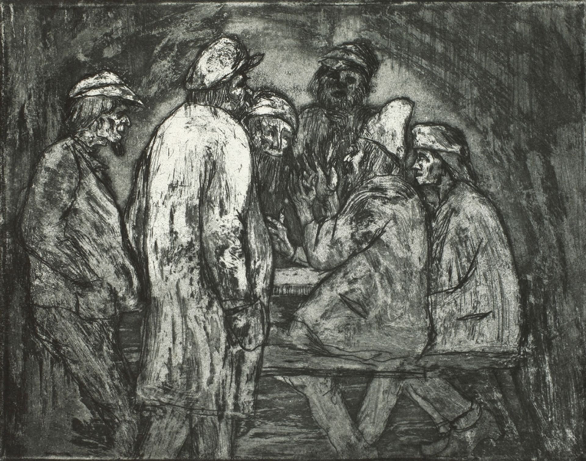 Prof. Emil Nolde, "Tischgesellschaft"