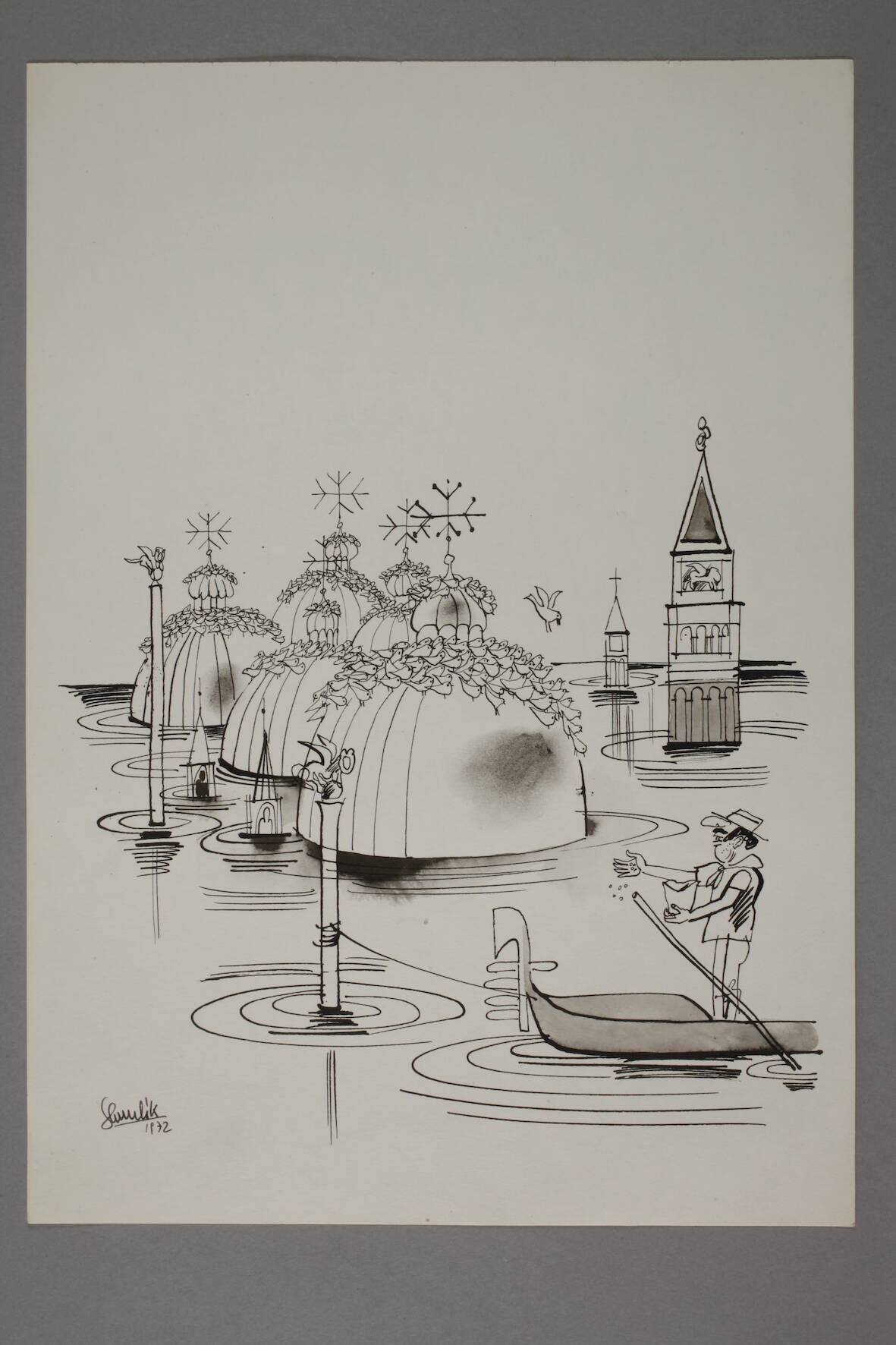 Shmuel Katz, Karikaturen zu Venedig - Image 4 of 5