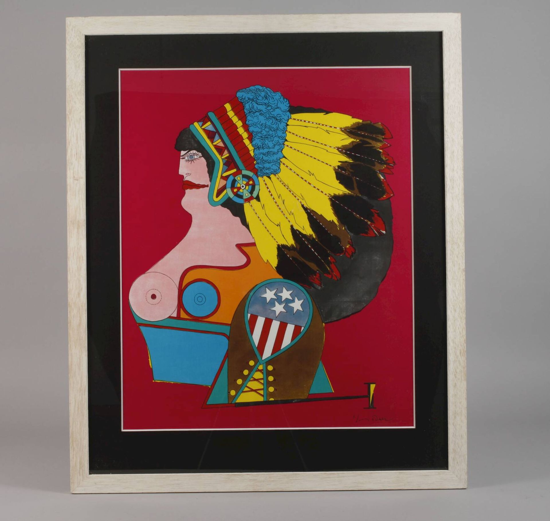 Richard Lindner, "Miss American Indian" - Image 2 of 3