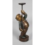 Loriot , "Loriots Kerzenhalter" Bronze