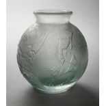 Daum Nancy Eisglas-Vase Art déco