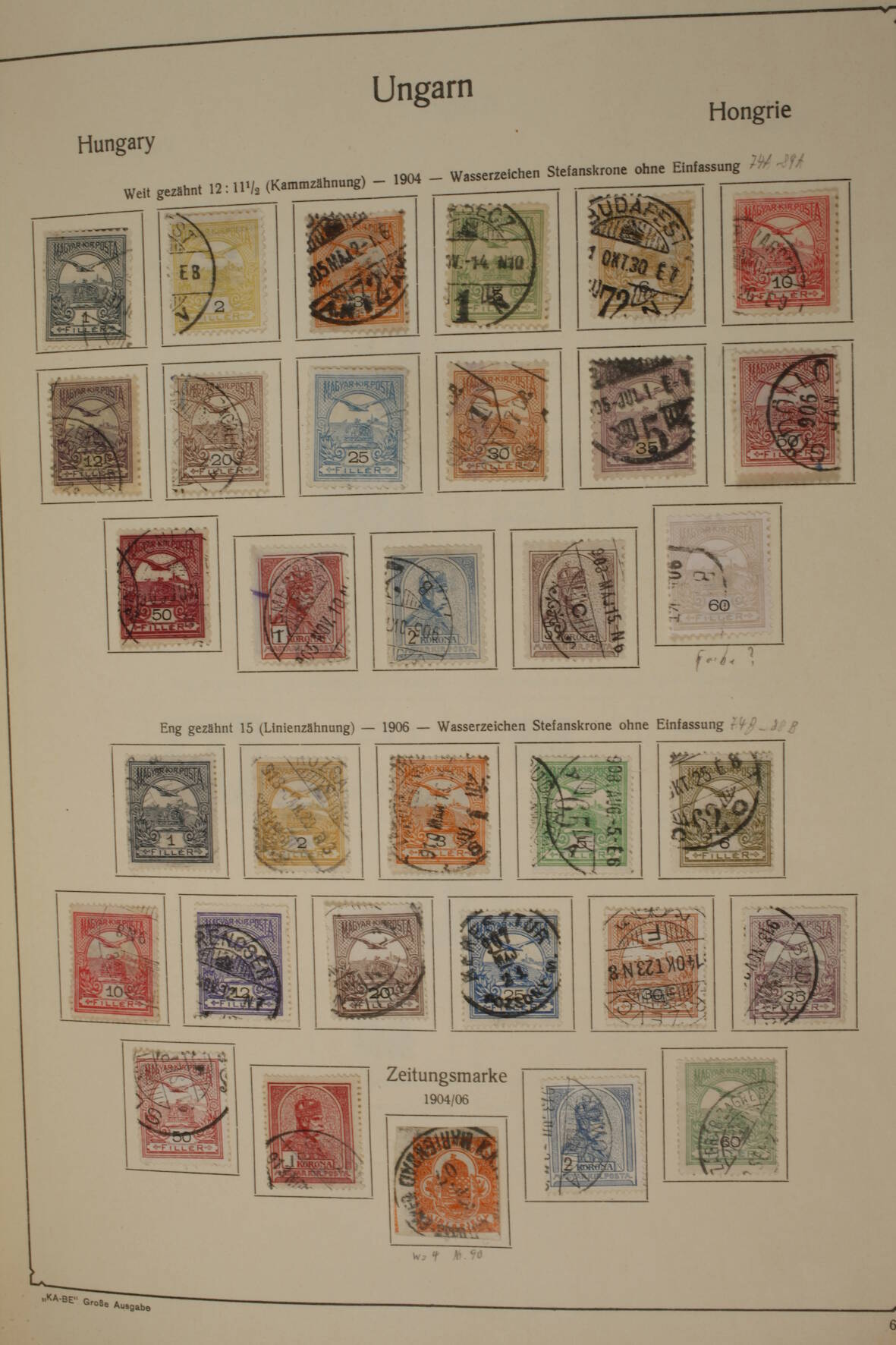 Briefmarkensammlung Ungarn - Image 6 of 17