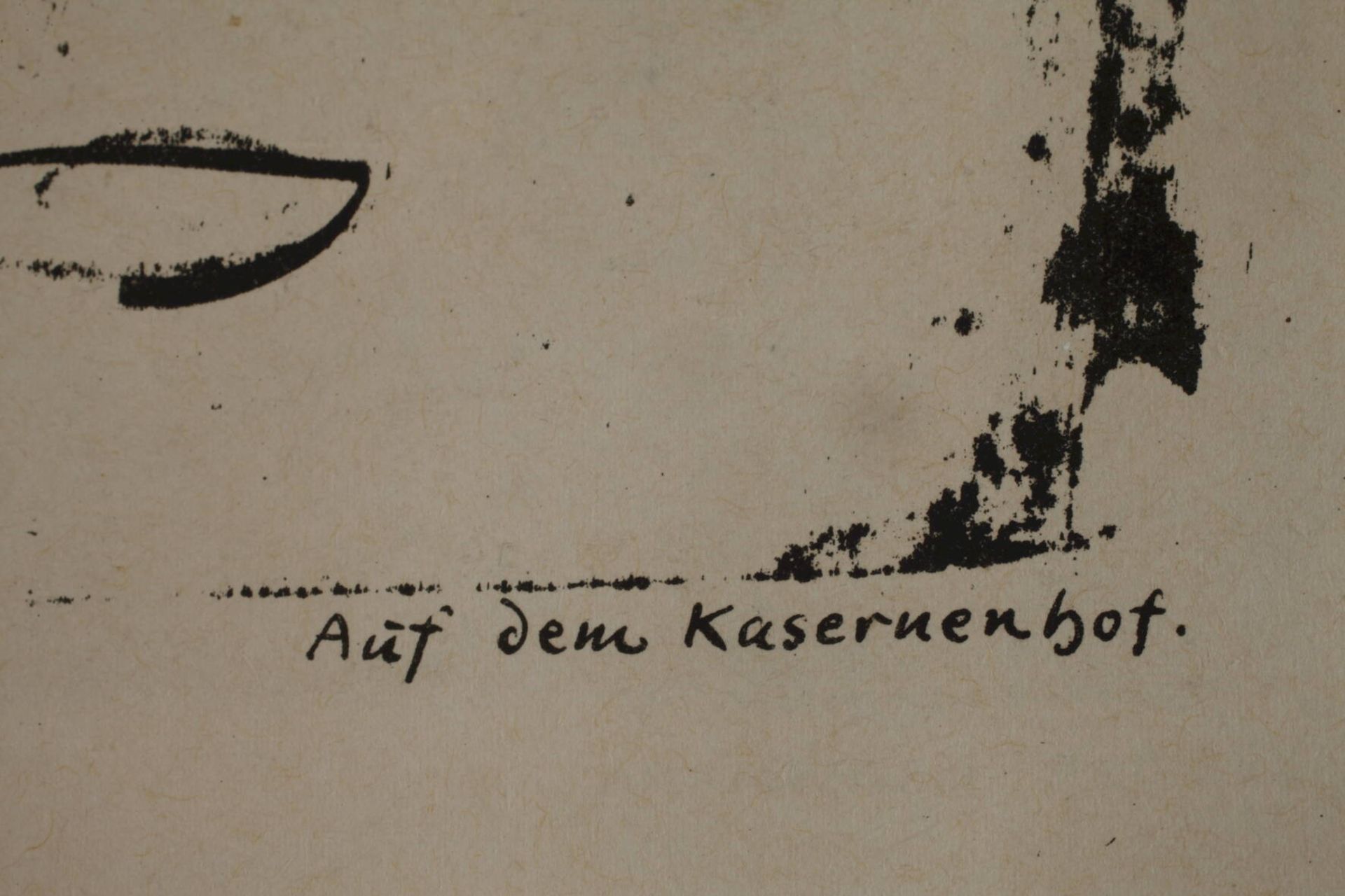 Ernst Ludwig Kirchner, "Auf dem Kasernenhof" - Image 4 of 6