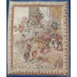 Aubusson Tapisserie. Wandteppich. Antik um 1880.