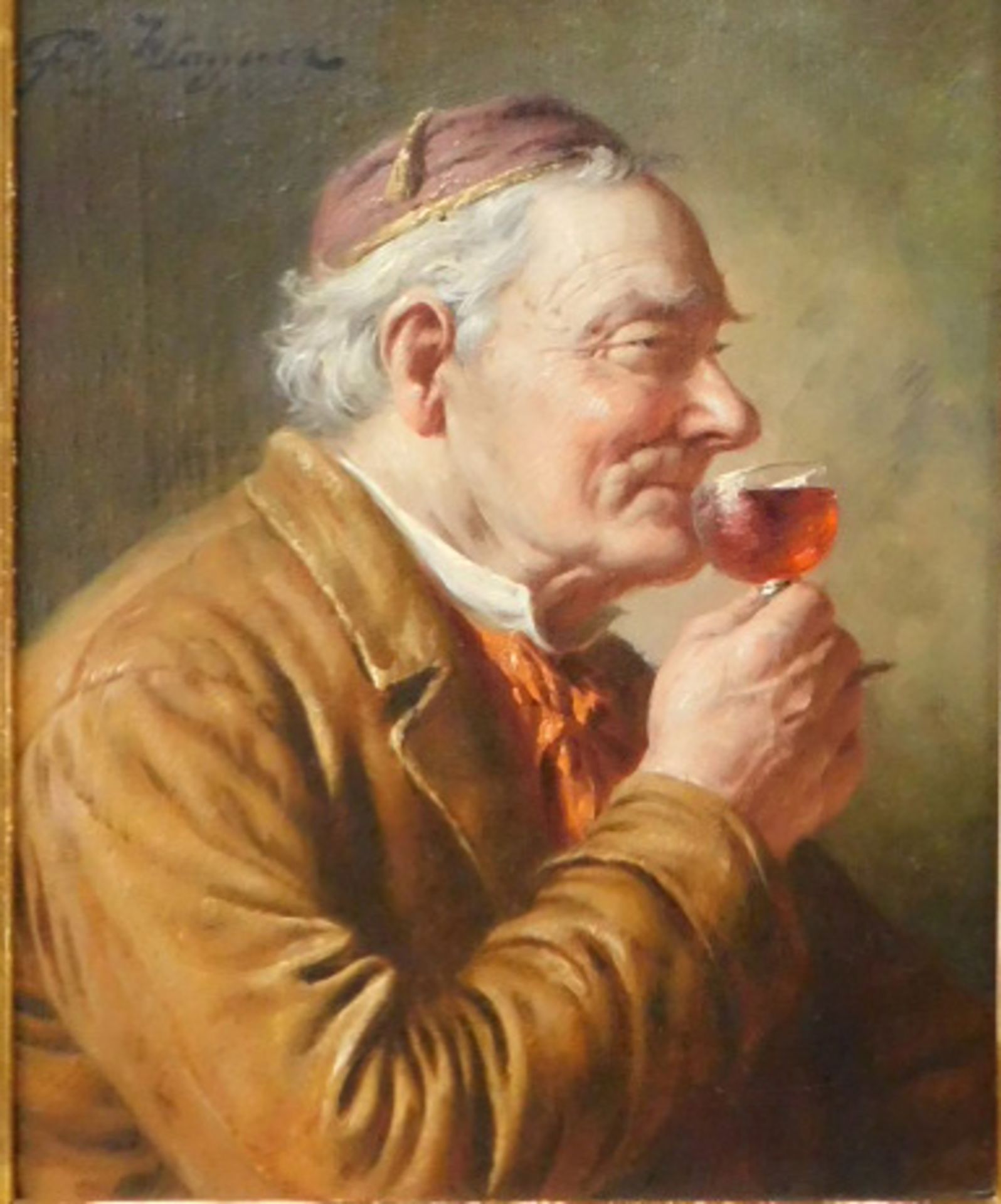 Fritz WAGENER (1896 - 1939). Weinprobe. Ein guter Tropfen.