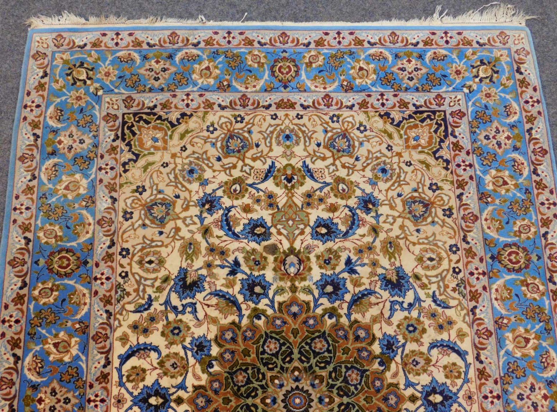 Isfahan Teppich. Super feine Knüpfung. - Image 4 of 6