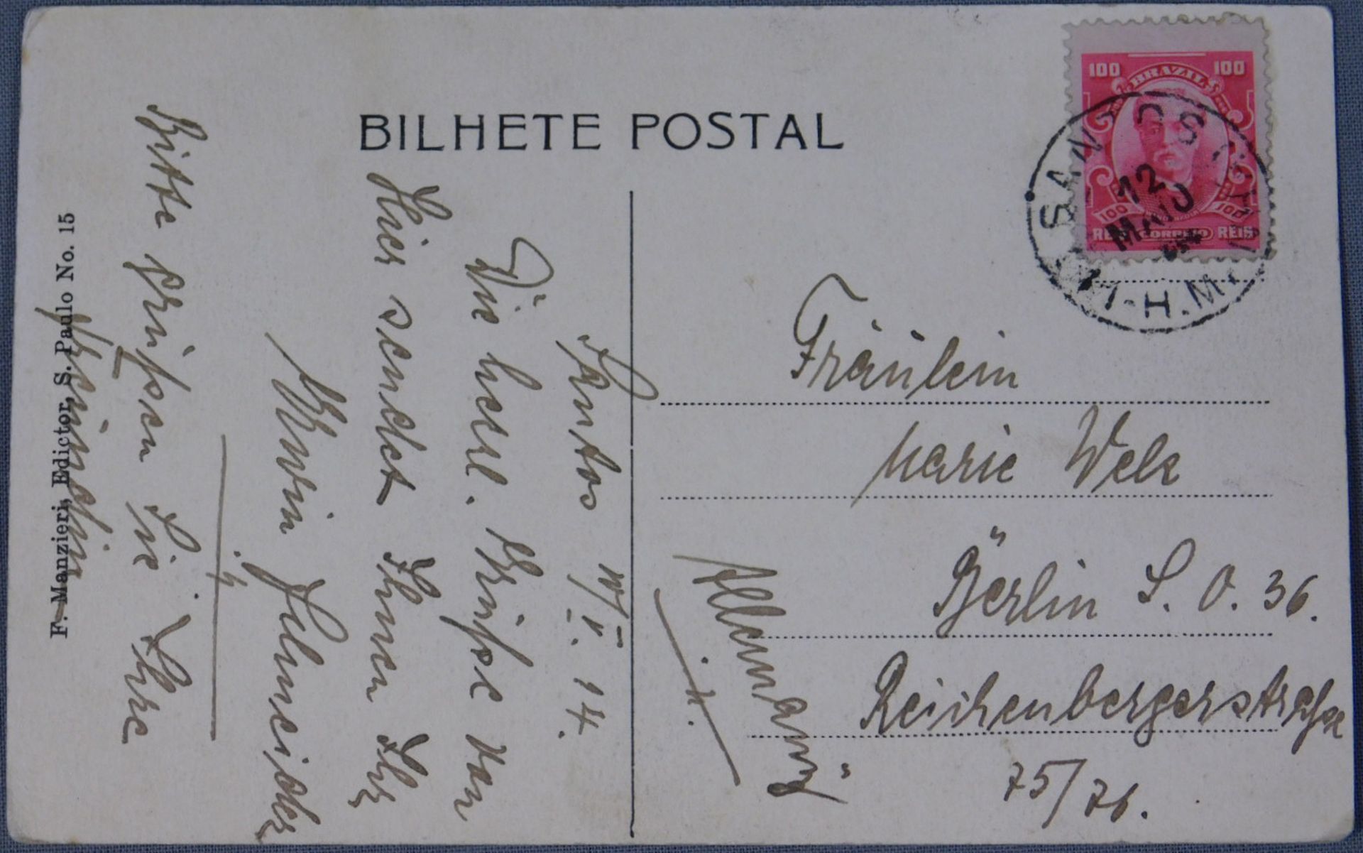 4 Postkarten über 100 Jahre alt. 3 x mit Briefmarken. - Bild 13 aus 14