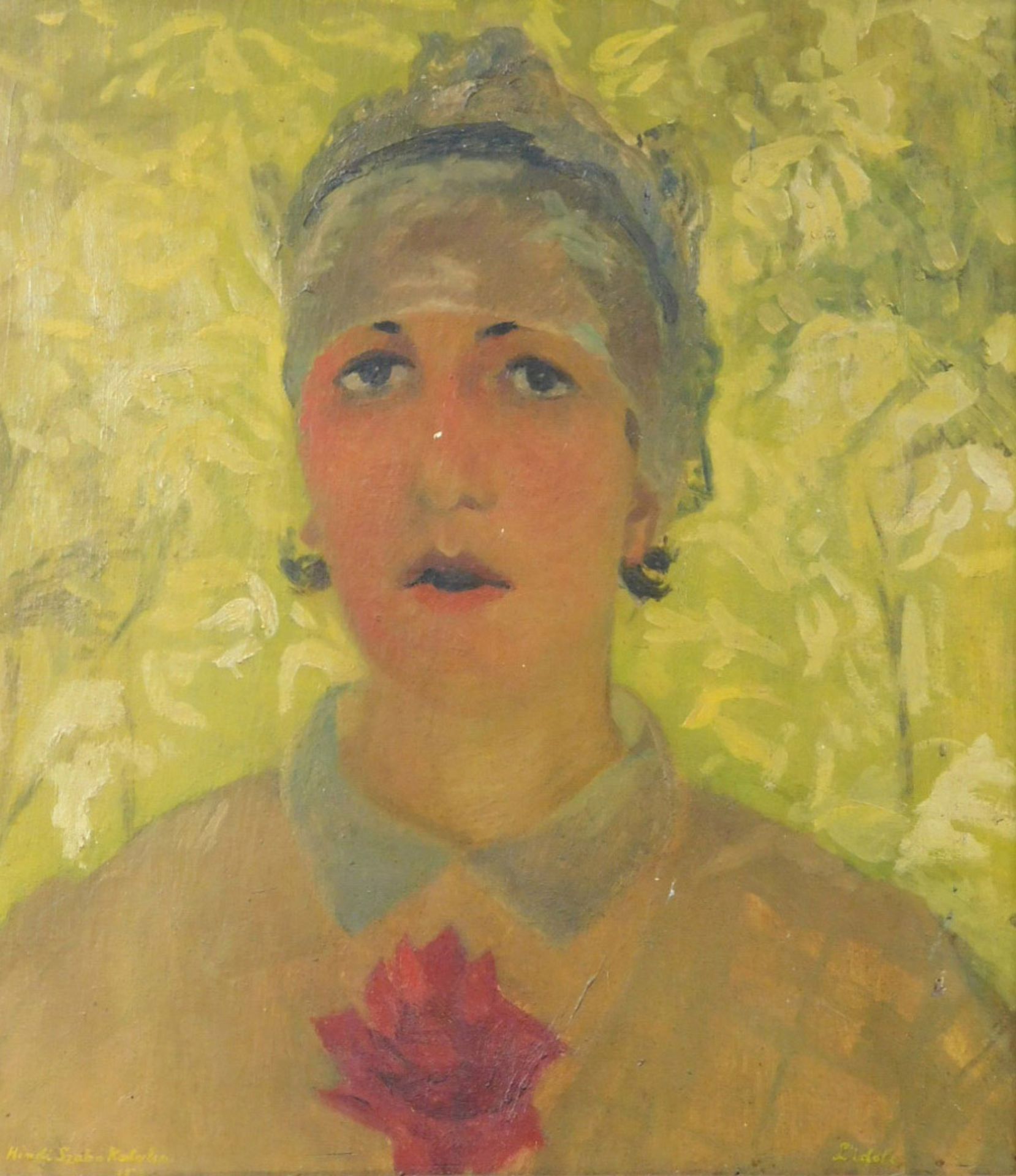 Katalin HINDI SZABÓ (1889 - 1929). Portrait einer Dame / Selbstportrait? - Bild 2 aus 19