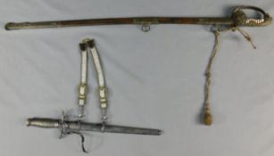 Säbel und Dolch. 19./20. Jahrhundert. Militaria.