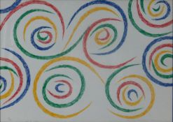 Piero DORAZIO (1927 - 2005). "Cercles du matin" (1992).