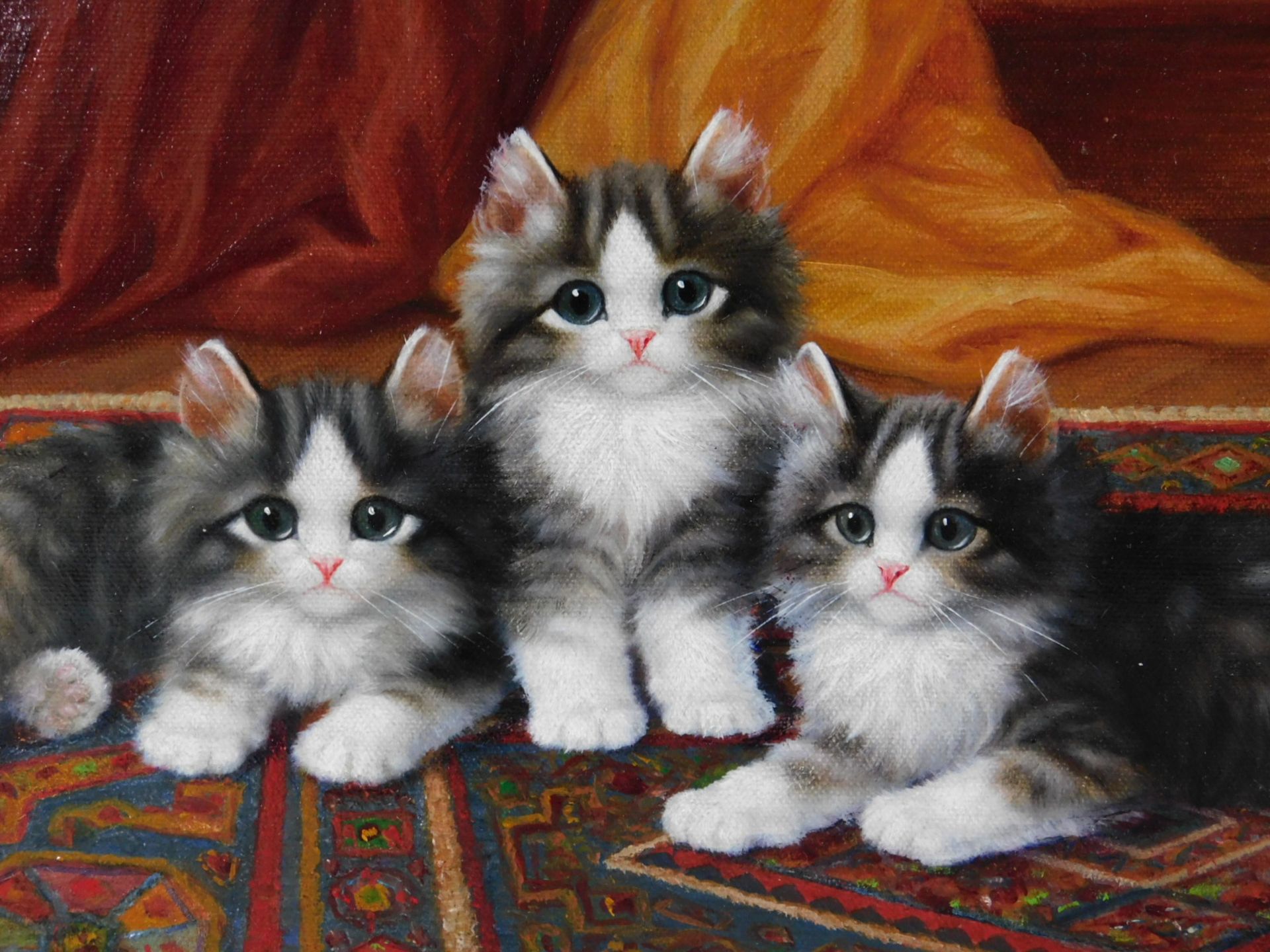 B. RURY (XX). Drei Katzen - Bild 3 aus 6