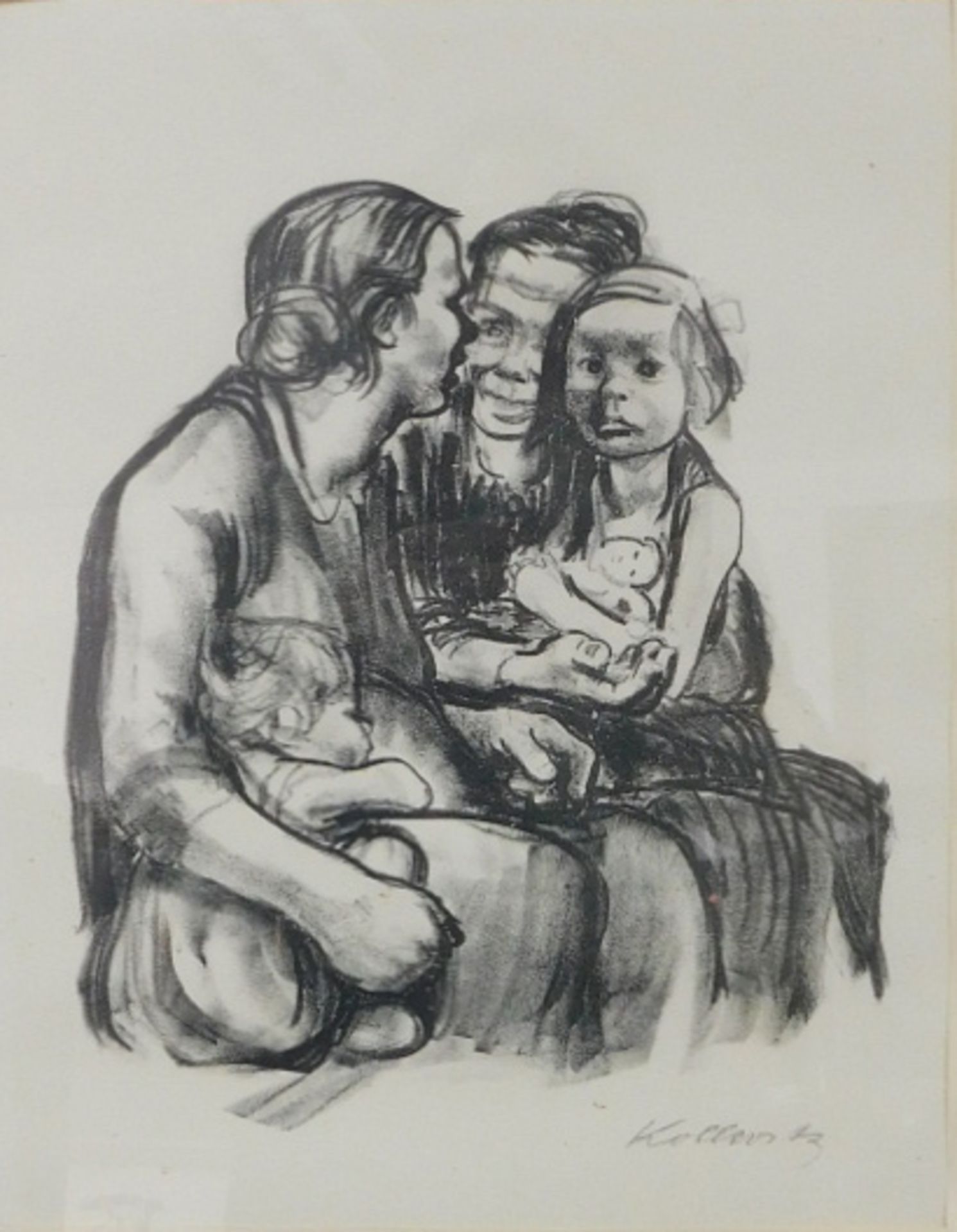 Käthe KOLLWITZ (1867 - 1945). Zwei Frauen mit Kindern (1930).