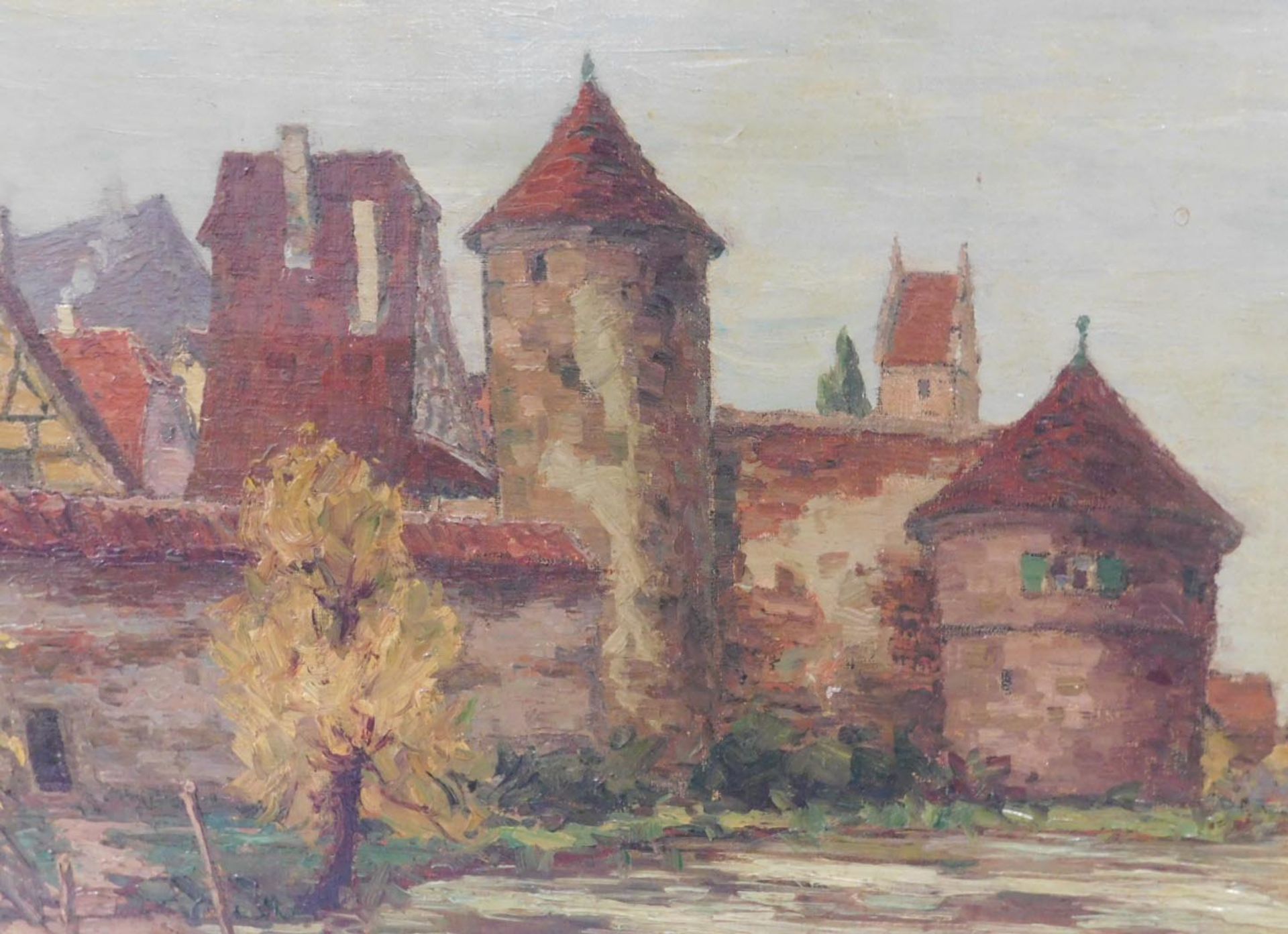 Fritz GEYER (1875 - 1947). Stadt am Fluß. - Image 4 of 15