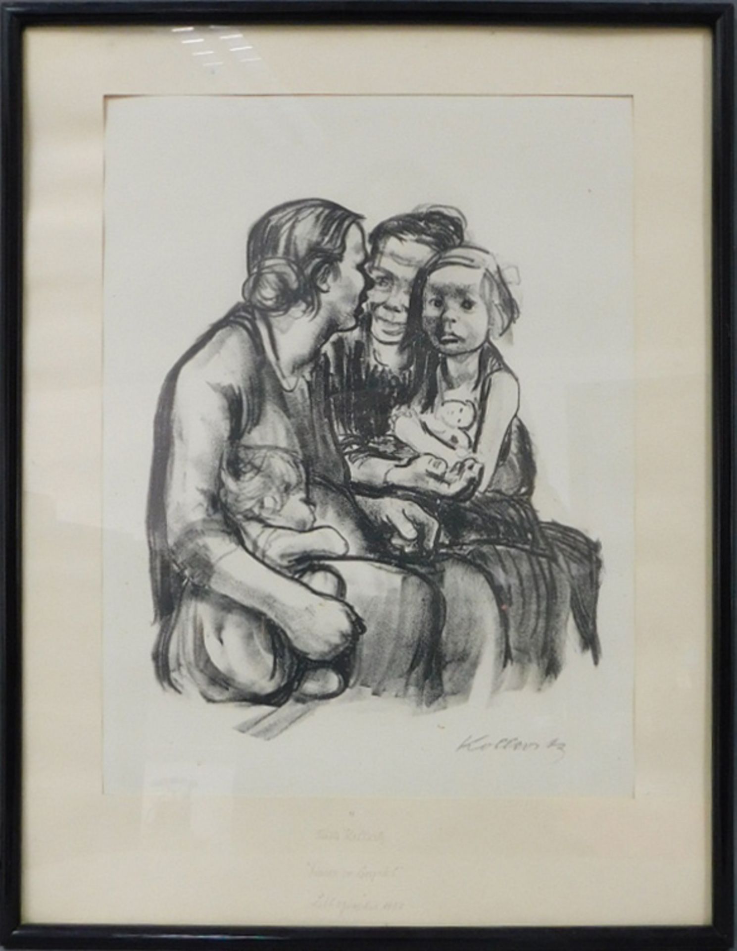 Käthe KOLLWITZ (1867 - 1945). Zwei Frauen mit Kindern (1930). - Bild 2 aus 5