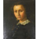 UNSIGNIERT (XIX?). Portrait einer jungen Frau.