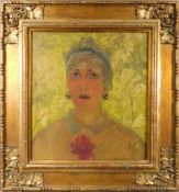Katalin HINDI SZABÓ (1889 - 1929). Portrait einer Dame / Selbstportrait?