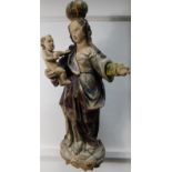 Skulptur. Maria mit Jesuskind.