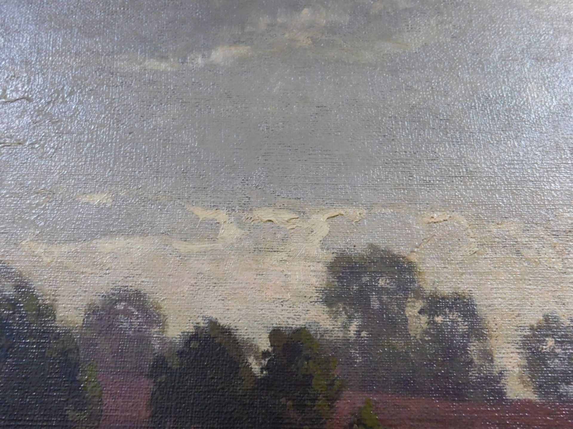 Carl C. SCHIRN (1852 - 1928). Ziehende Wolken über einem Heidesee. - Bild 7 aus 18