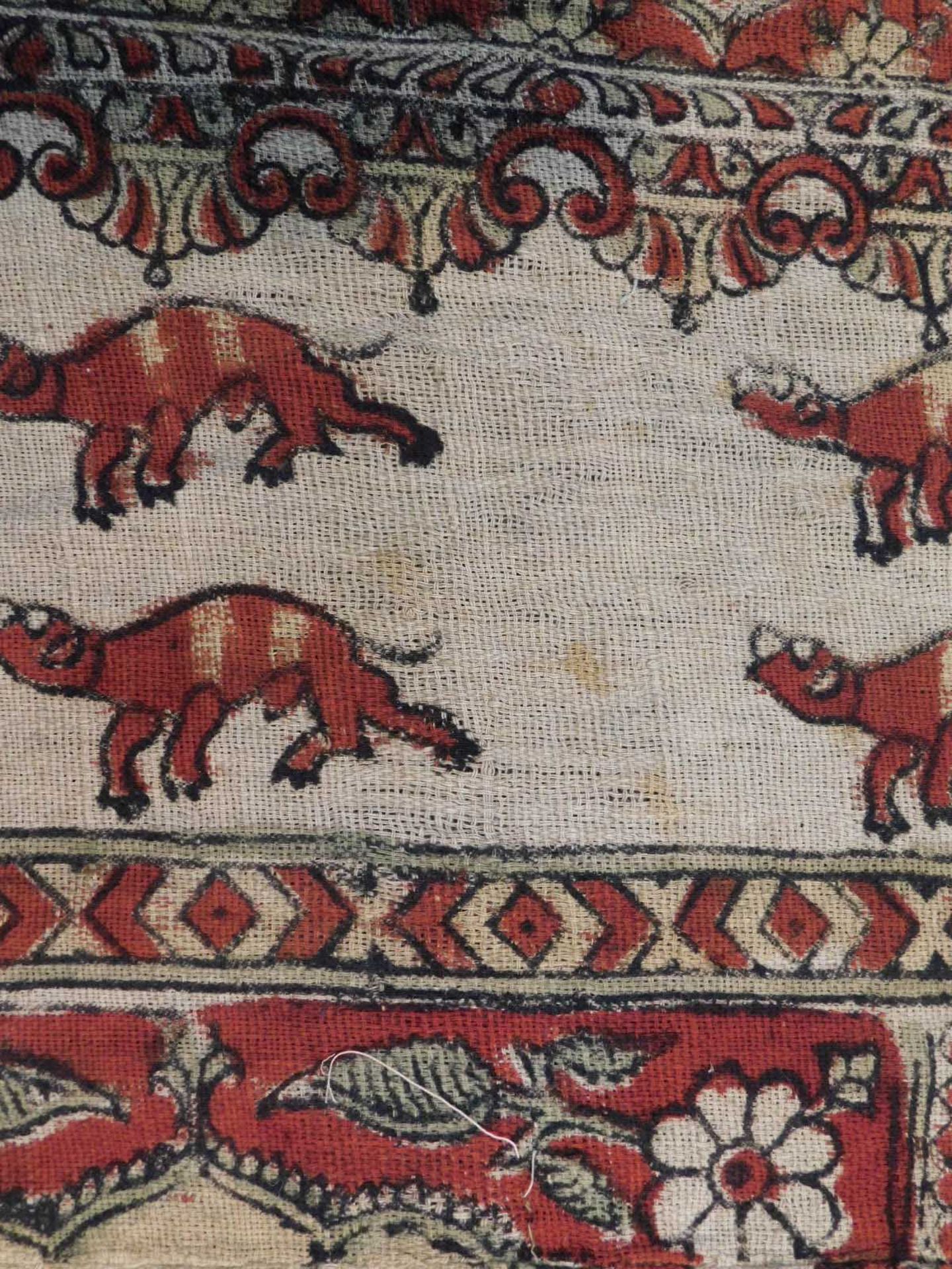 Mughal Saf Wandteppich / Behang. Reihen Gebets Textil. - Bild 9 aus 16