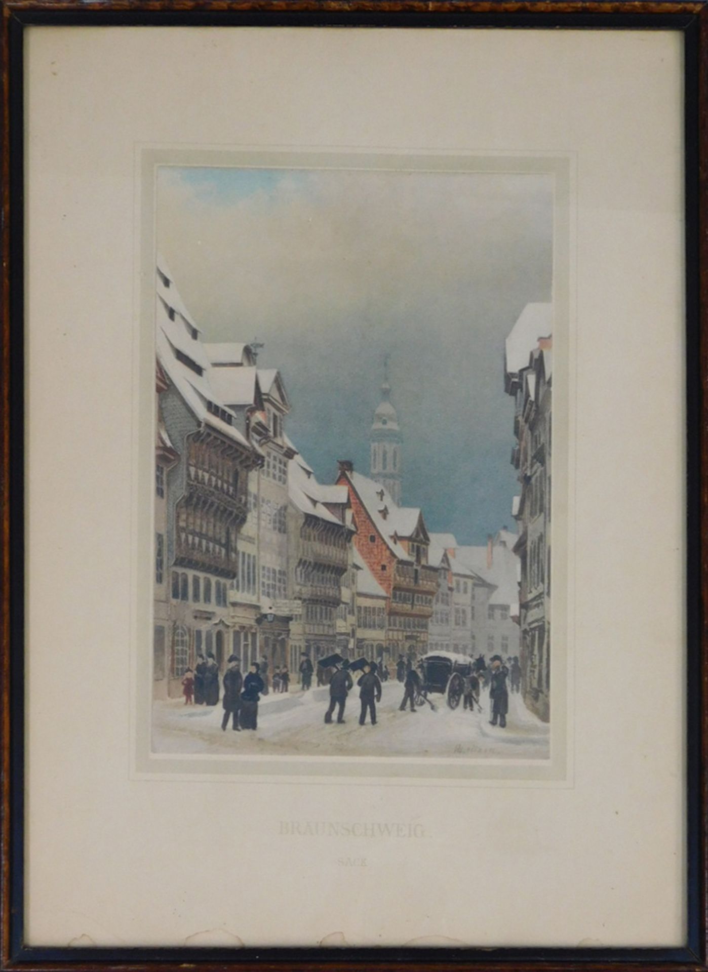 Johannes LEITZEN (1848 - 1922). "Burgplatz" und "Sack" Braunschweig. - Bild 6 aus 10