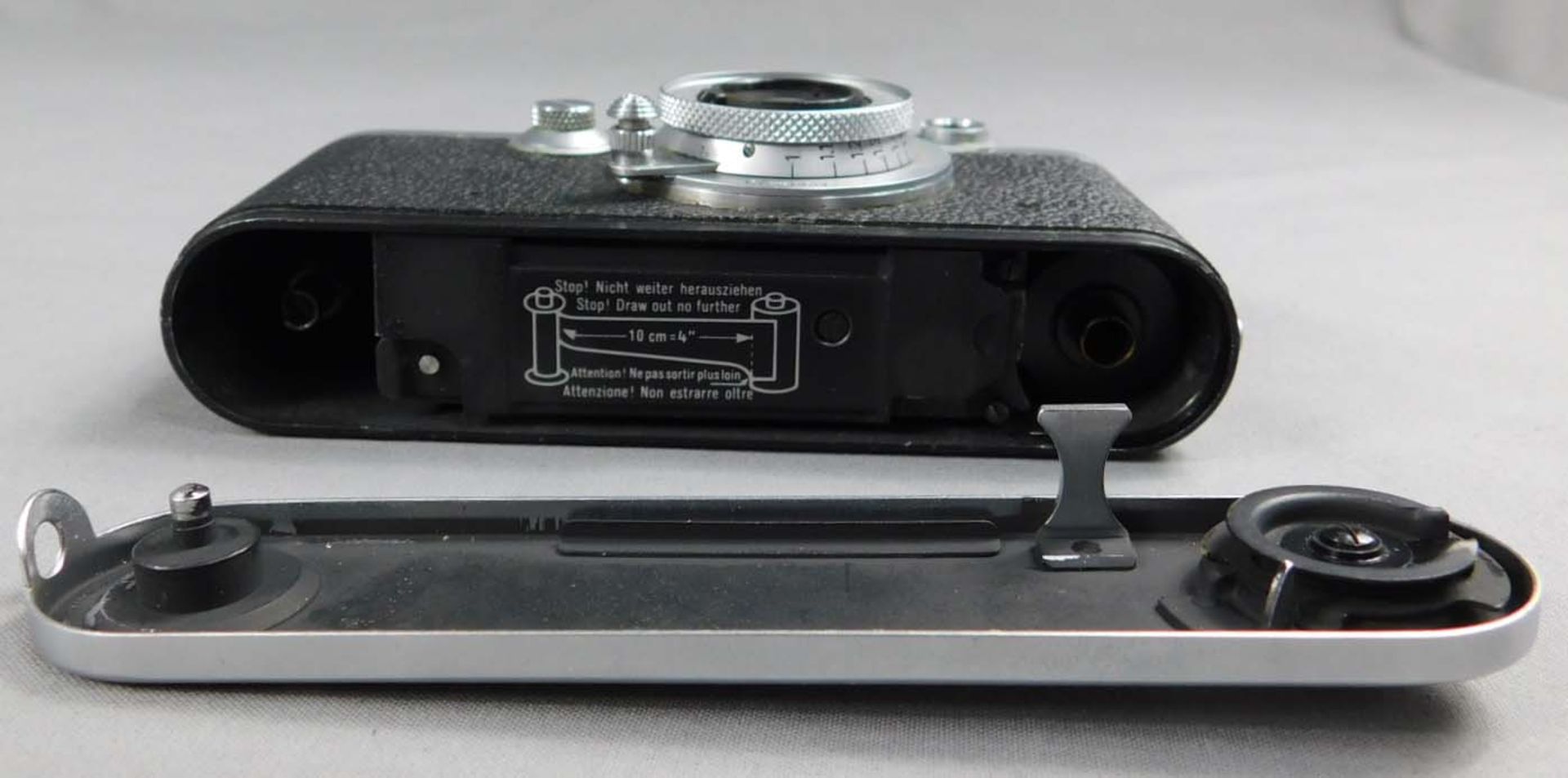 Leica IIIf, DRP mit Leica Ledertasche. Kamera. - Bild 15 aus 16