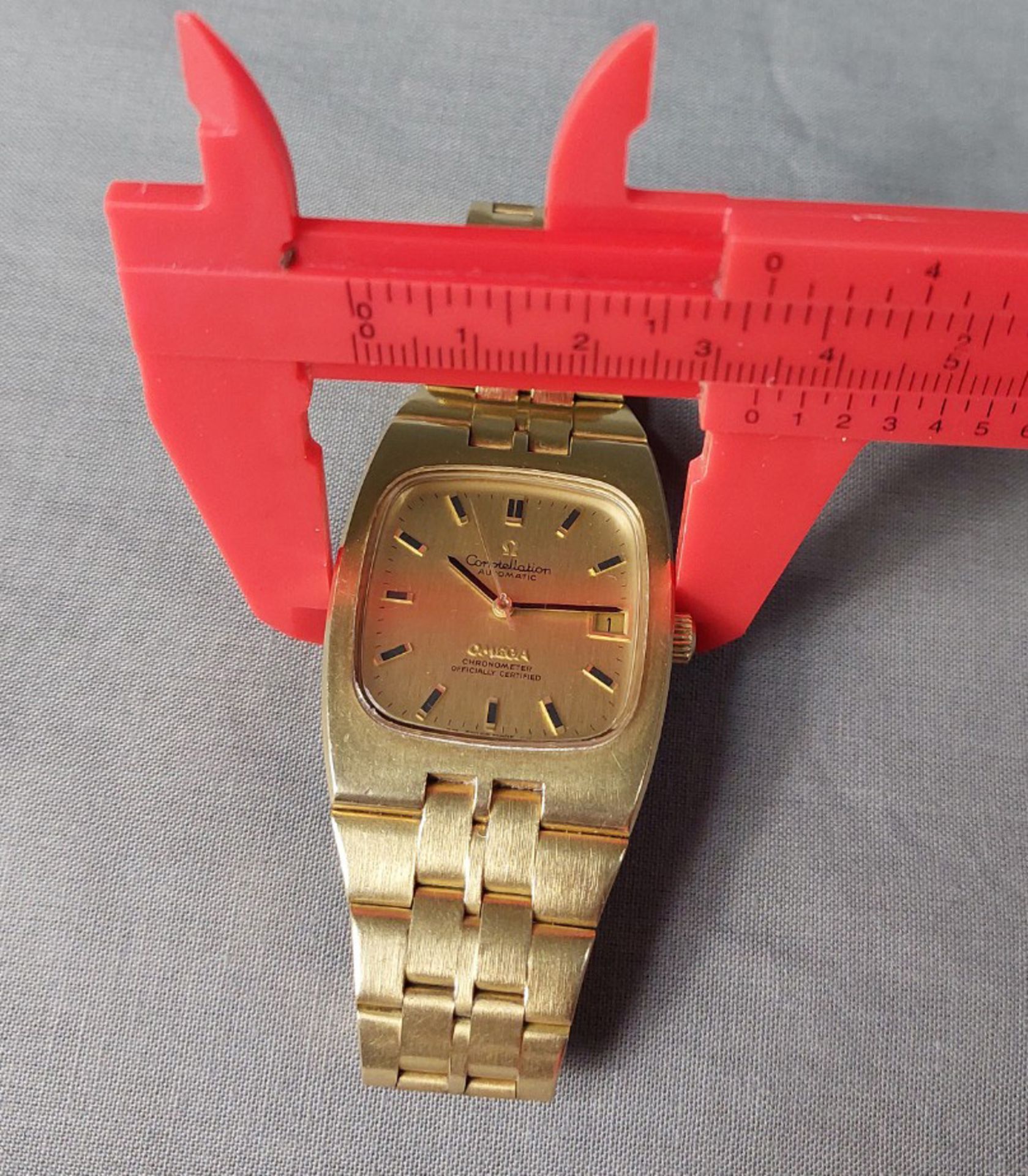 Omega Constellation Gold 750 Herren Armbanduhr. - Image 9 of 10