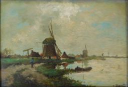 Jan Hillebrand WIJSMULLER (1855 - 1925). Windmühlen Niederlande.