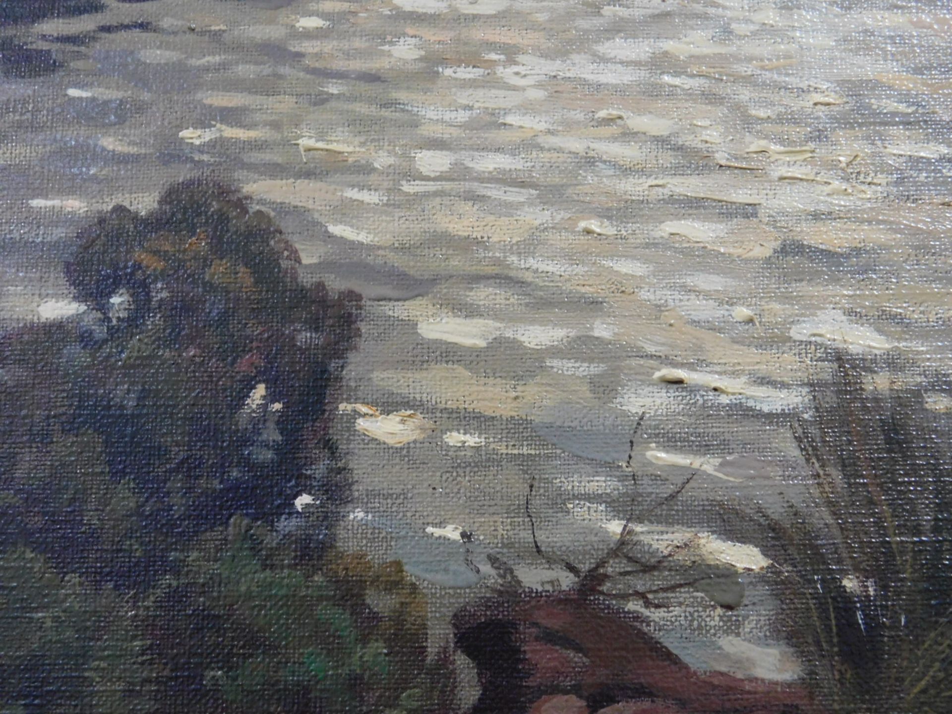 Carl C. SCHIRN (1852 - 1928). Ziehende Wolken über einem Heidesee. - Bild 8 aus 18