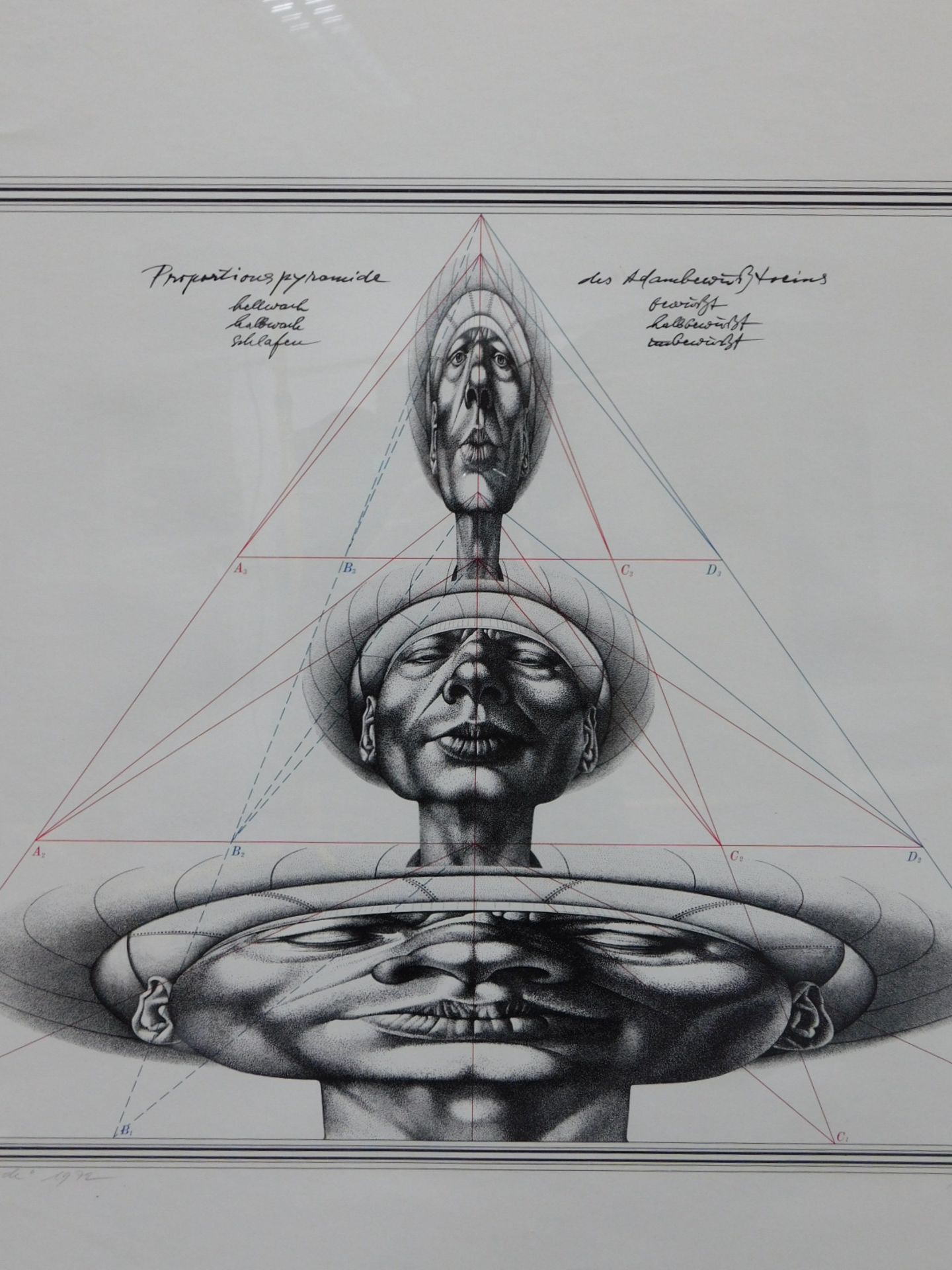 Rudolf HAUSNER (1914 - 1995). "Adam proportional, Seriegraphie". - Image 5 of 10