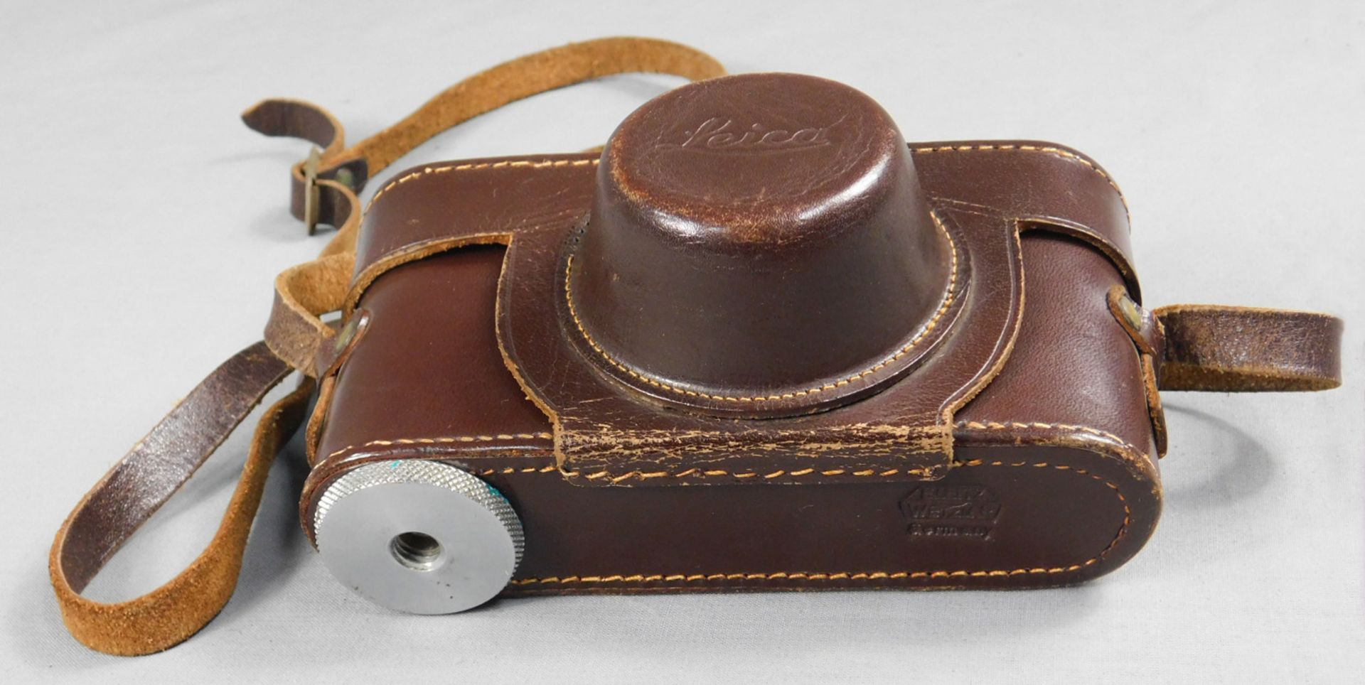 Leica IIIf, DRP mit Leica Ledertasche. Kamera. - Bild 5 aus 16