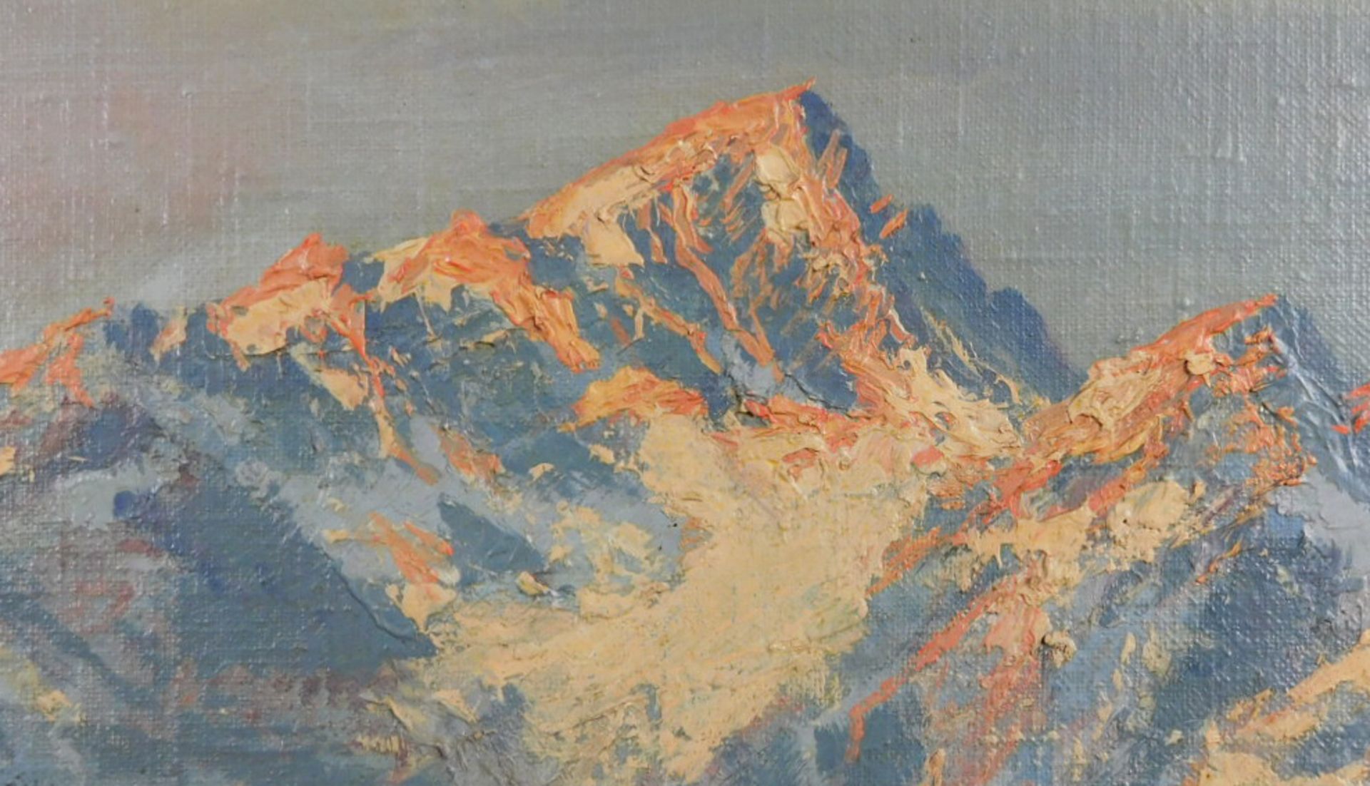 Otto PIPPEL (1878 - 1960). Gipfelkreuz vor Hochgebirge. - Bild 4 aus 7