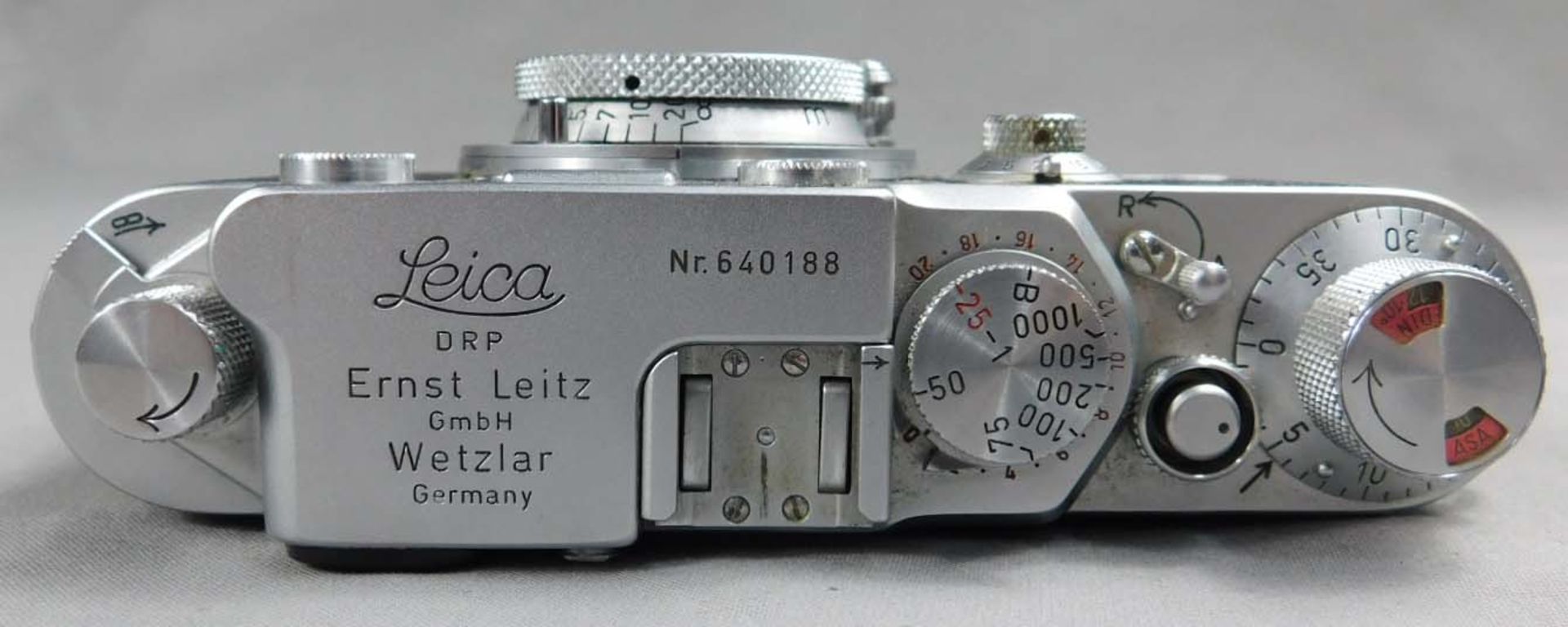 Leica IIIf, DRP mit Leica Ledertasche. Kamera. - Bild 14 aus 16