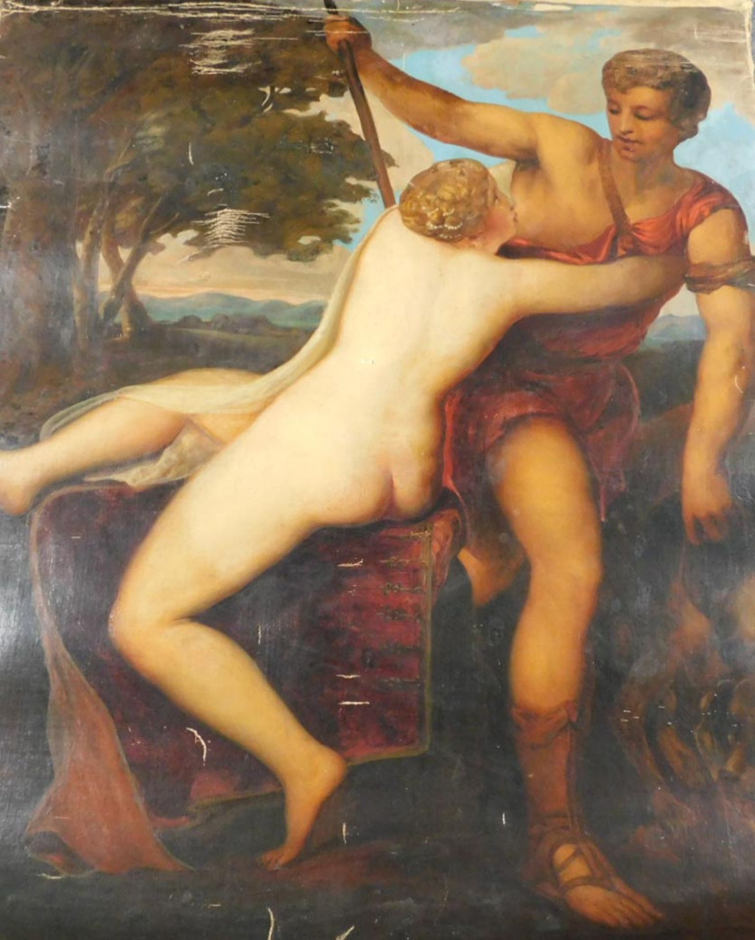 Nach Tiziano II Vecellio TIZIANELLO. Venus und Adonis. - Bild 7 aus 9