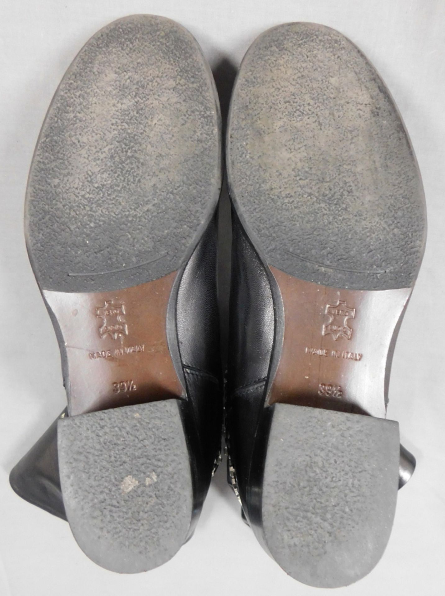 2 Paar Schuhe. "Made in Italy". Leder. "Vero Cudio" - Image 7 of 13