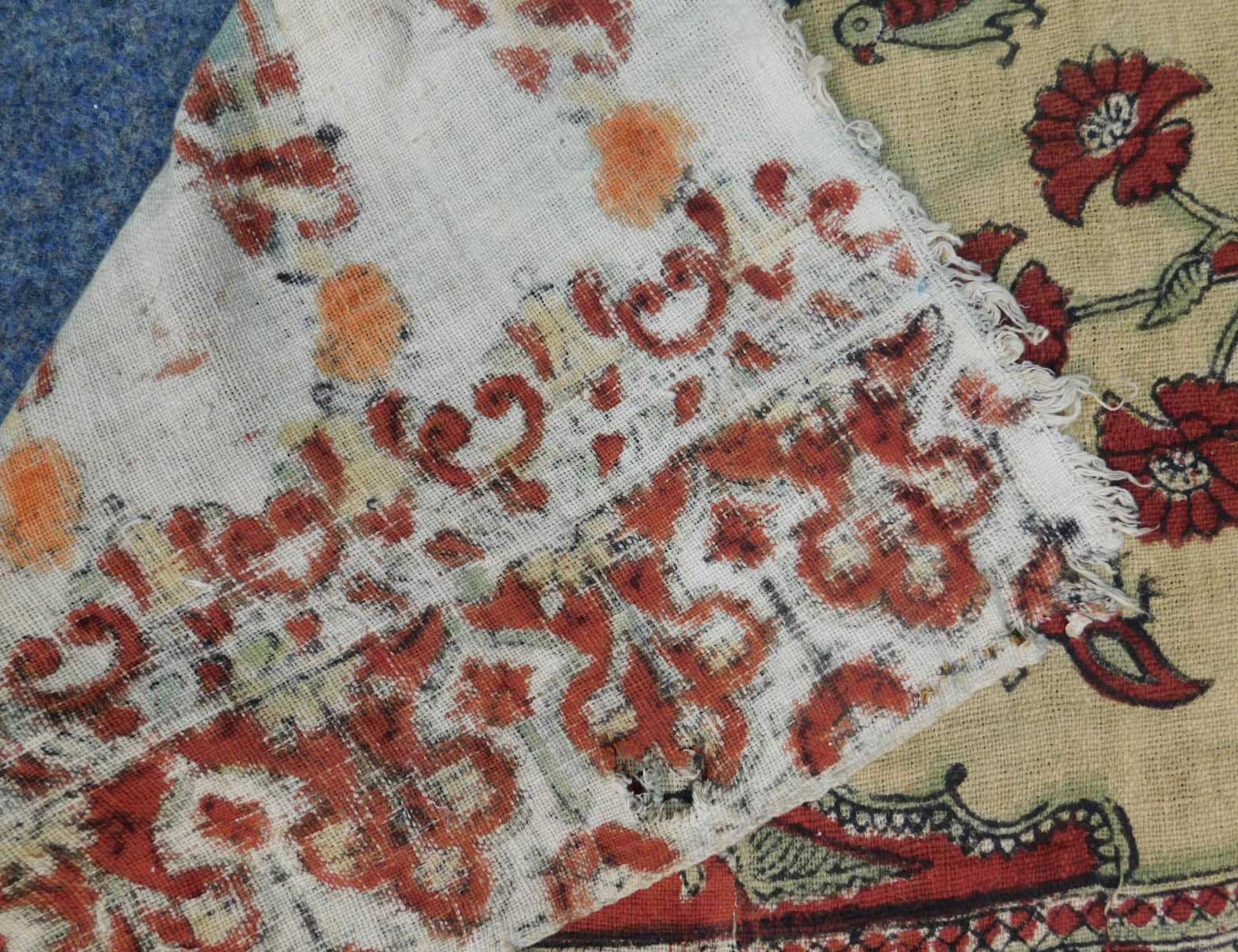 Mughal Saf Wandteppich / Behang. Reihen Gebets Textil. - Bild 16 aus 16