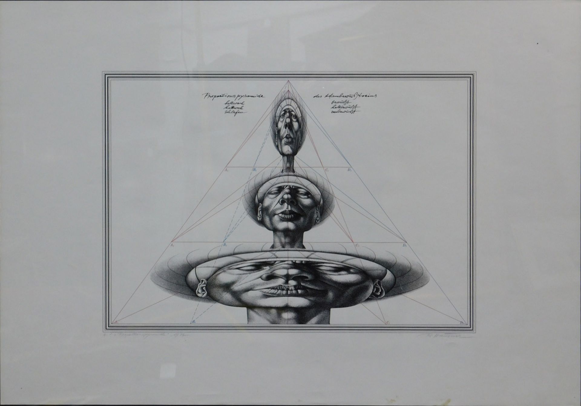 Rudolf HAUSNER (1914 - 1995). "Adam proportional, Seriegraphie". - Image 2 of 10