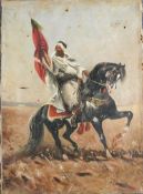 UNDEUTLICH SIGNIERT (XIX). Arabischer Reiter.