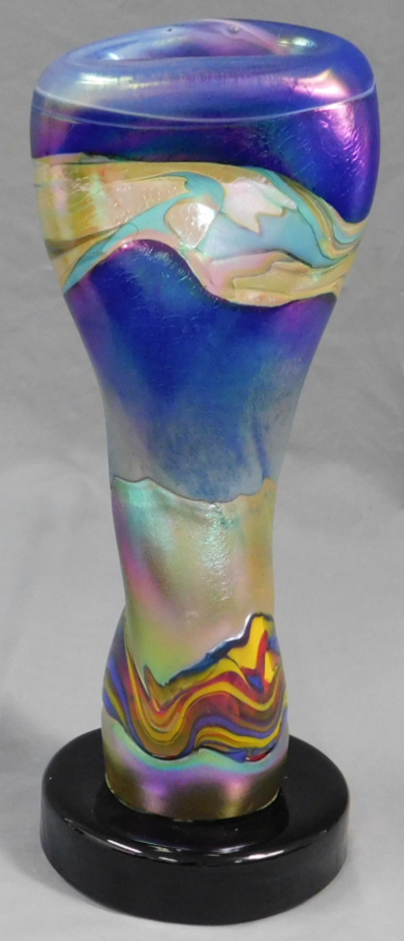 Glasskulptur. Verschiedenfarbige Glasmasse geblasen. - Image 3 of 7