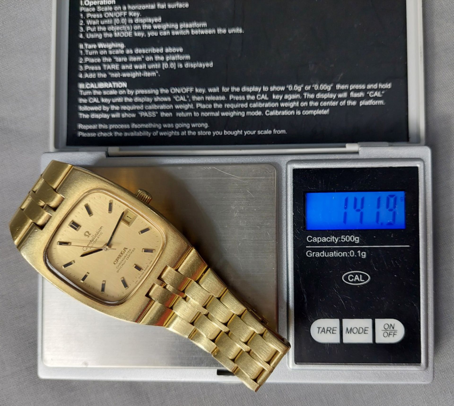 Omega Constellation Gold 750 Herren Armbanduhr. - Bild 8 aus 10