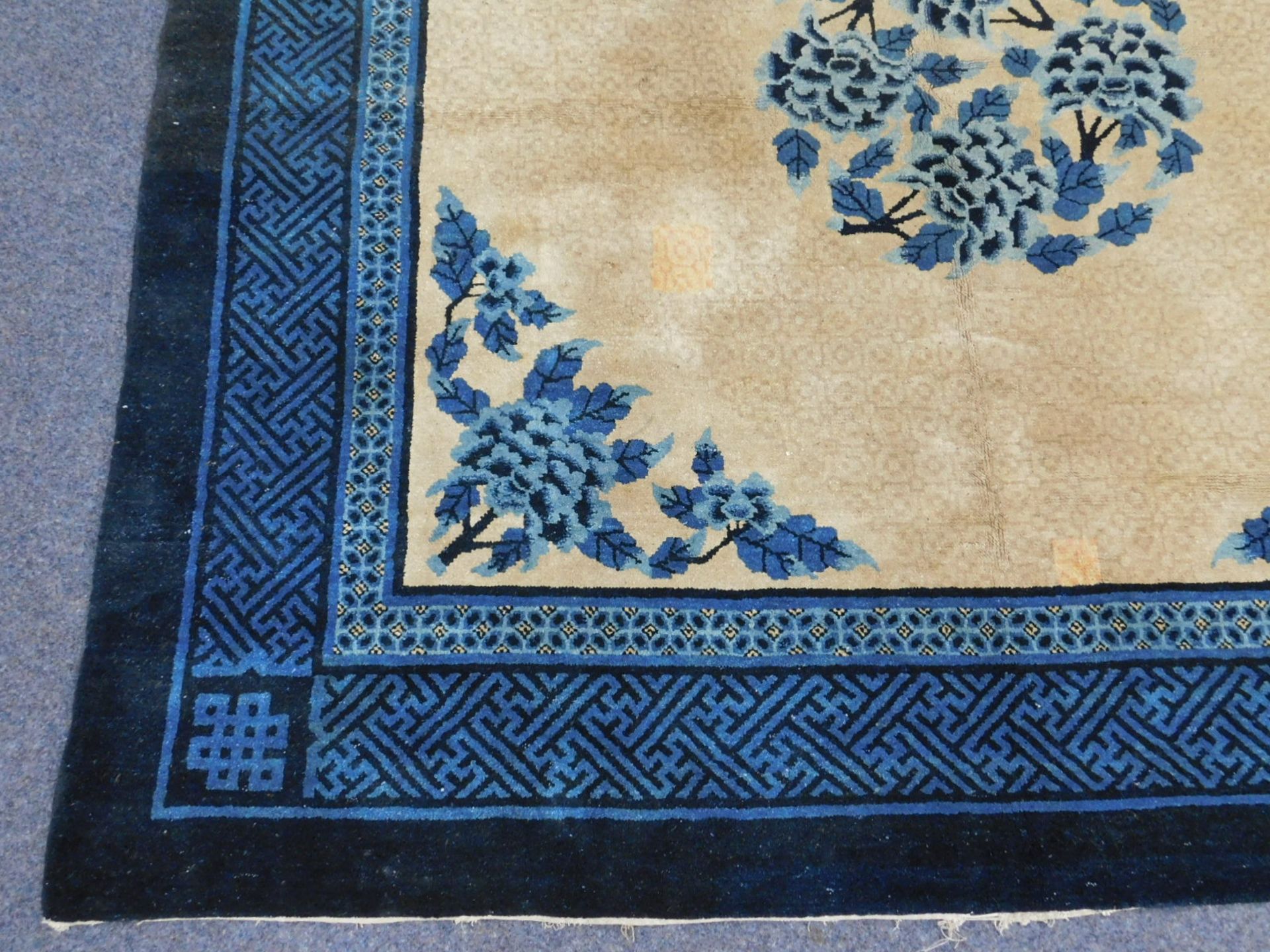 Pau-Tou China Teppich antik über 100 Jahre alt. - Bild 2 aus 10