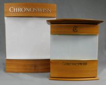 2 Werbeaufsteller für "CRONOSWISS".