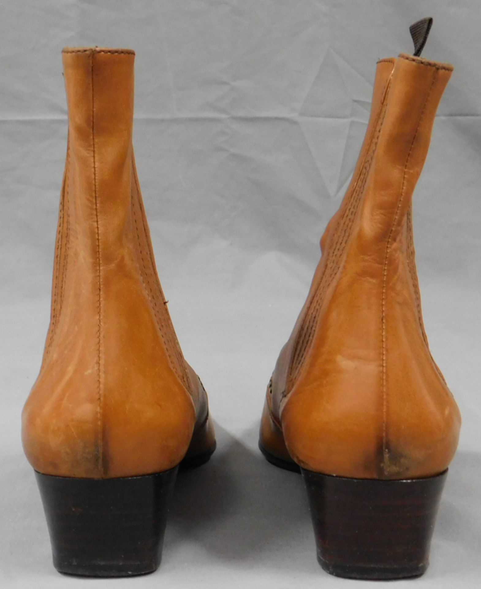 2 Paar Schuhe. "Made in Italy". Leder. "Vero Cudio" - Image 11 of 13