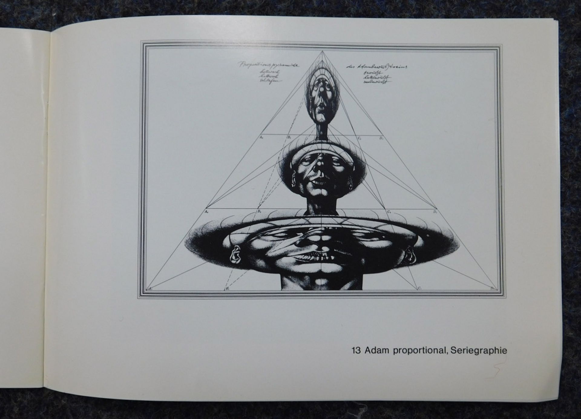 Rudolf HAUSNER (1914 - 1995). "Adam proportional, Seriegraphie". - Bild 10 aus 10